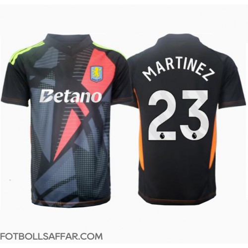 Aston Villa Emiliano Martinez #23 Målvakt Bortatröja 2024-25 Kortärmad